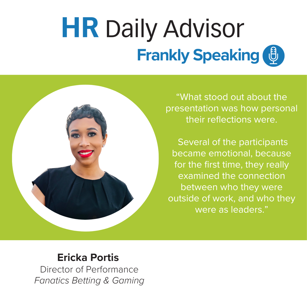 HRDA Frankly Speaking: Leaders Discover Who They Are